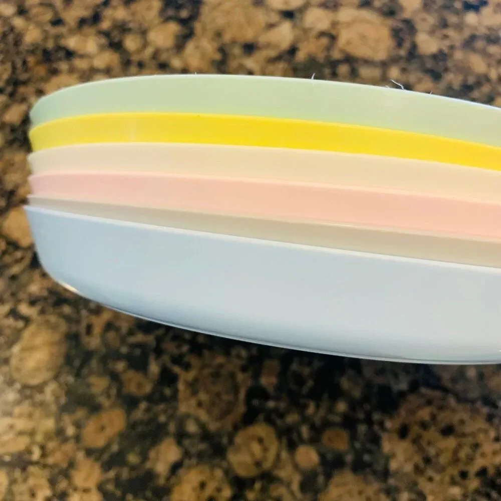 NWT IKEA KALAS Toddler/Little Kids & Kids Plates 6-Pack Set, mixed pastel colors